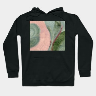 Green Pink Lavender Abstract Art Hoodie